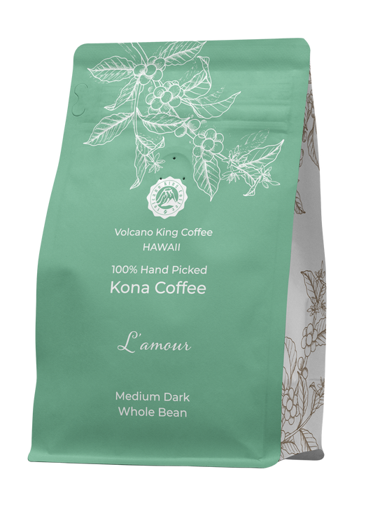 L'amour - Sweet Nutty Aroma - 100% Kona Coffee ROASTED TO ORDER