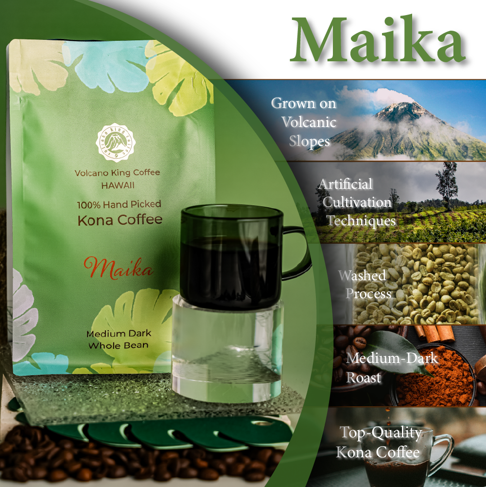 Maika - Buttery Smooth - 100% Kona Coffee ROASTED TO ORDER